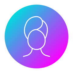 Head Towel vector icon. Can be used for Spa iconset.