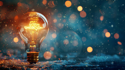 Creative Brainstorming Light bulb