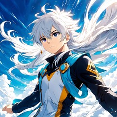 Wizard Soaring In The Sky