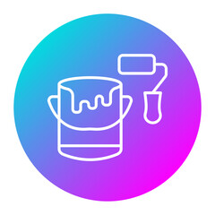 Paint Bucket vector icon. Can be used for Home Improvements iconset.
