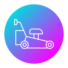 Lawn Mower vector icon. Can be used for Home Improvements iconset.