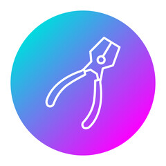 Pliers vector icon. Can be used for Home Improvements iconset.