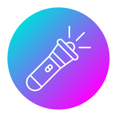 Flashlight vector icon. Can be used for Home Improvements iconset.