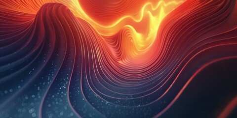 A computer-generated representation of a powerful wave crashing in the ocean