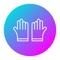 Obraz premium Protective Gloves vector icon. Can be used for Home Improvements iconset.