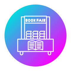 Book Fair vector icon. Can be used for Literature iconset.