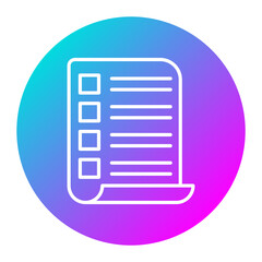 Book List vector icon. Can be used for Literature iconset.