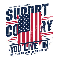 Obraz premium 4th july independence day t-shirt design.