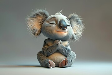 3D Koala character in digital style