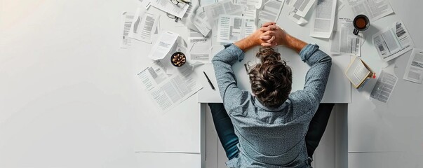 Financial Burden Concept: Taxpayer Overwhelmed