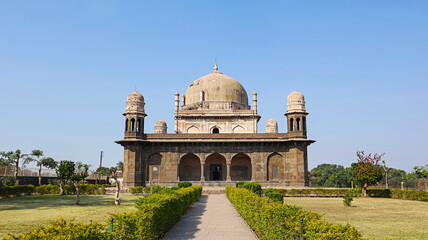 .The Tomb of Shah Nawaz Khan also called as Black Taj Mahal. Built in Early 17th Century, Burhanpur, Madhya Pradesh, India.