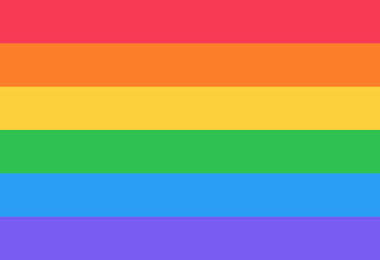 Rainbow pride flag of LGBT organization. Vector illustration.