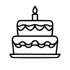 birthday cake with candles