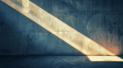 An abstract background with shadows cast by cement walls