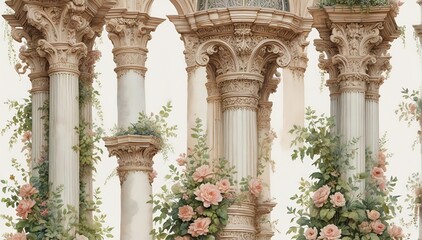 Naklejka premium Classical Architecture Artwork