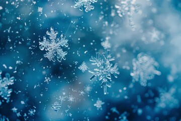 Snow pattern on window - Generative AI. Beautiful simple AI generated image in 4K, unique.