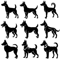 a-set-of-9pcs-dog-silhouette-design-with-white-bac