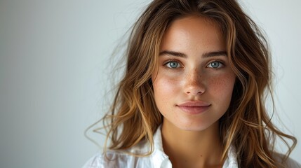 portrait of a business woman isolated on white background illustration photo