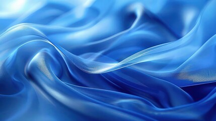 Fototapeta premium An artistic close-up of wavy fabric, showcasing the fluidity and smooth texture.