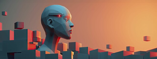 A fusion of human and AI elements with radiant connections and dawn atmosphere, perfect for modern technology marketing materials.