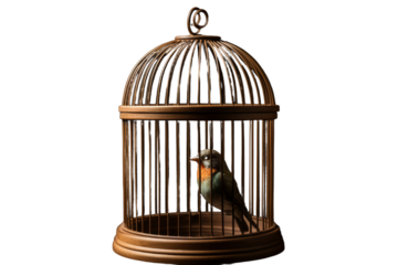 The Songbirds Lament on a White or Clear Surface PNG Transparent Background.