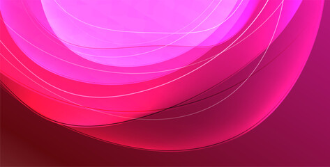 Colorful transparent flowing fluid shapes with glow effect geometric background. Wavy lines round forms. Vector illustration For Wallpaper, Banner, Background, Card, Book Illustration, landing page