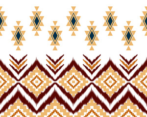 abstract Traditional geometric ethnic fabric pattern ornate elements with ethnic patterns design for textiles, rugs, clothing, sarong, scarf, batik, wrap, embroidery, print, curtain, carpet, wallpaper