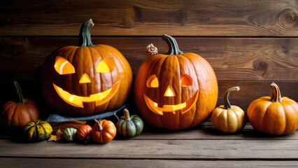 Obraz premium Halloween eve decoration on various background