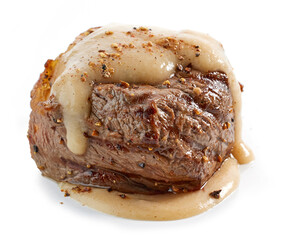 freshly grilled juicy beef fillet steak