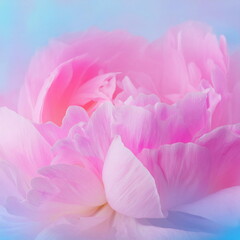 Pink peopny flower background vibrant colors