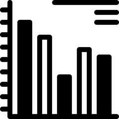 graph, bar graph, bar chart, stats, statistics Icon