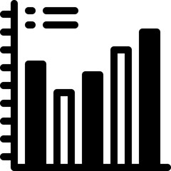 graph, bar chart, analytics, business graph, increase Icon