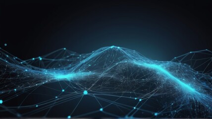 A colorful soundwave spectrum of rainbow colors,  design element in concept of music, party, technology. beautiful abstract wave technology background with blue light digital effect corporate concept