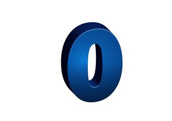 Number Zero 3D text in Blue Color And Blue Lines, number 0 Blue color report, progress, transparent, PNG