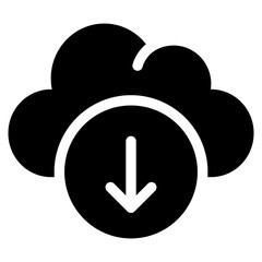download, cloud, Cloud Service, networking, information technology Icon