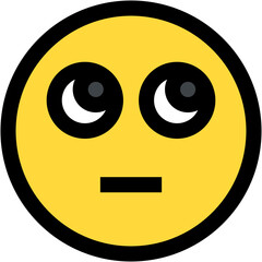 Vector Icon Distracted, emoji, emotion, smiley, feelings