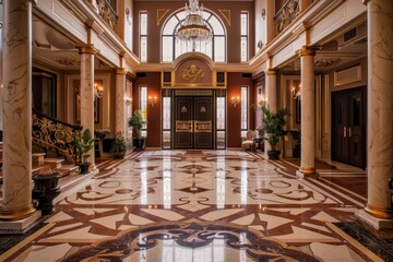 Obraz premium Classical Entrance Hall Interior