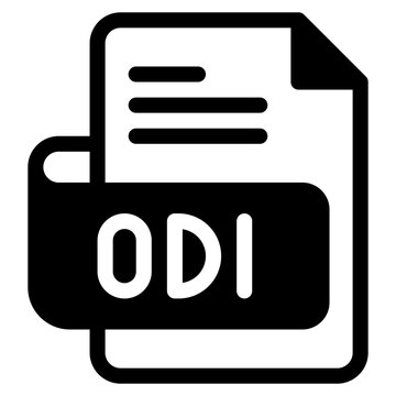 Vector Icon odi, file type, file format, file extension, document