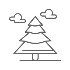 Pine icon, vector illustration, simple design, best used for web