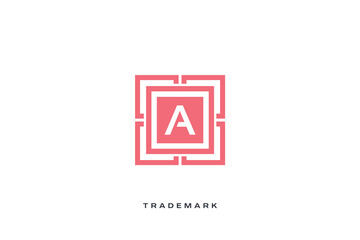 A Letter vector trademark brand logo