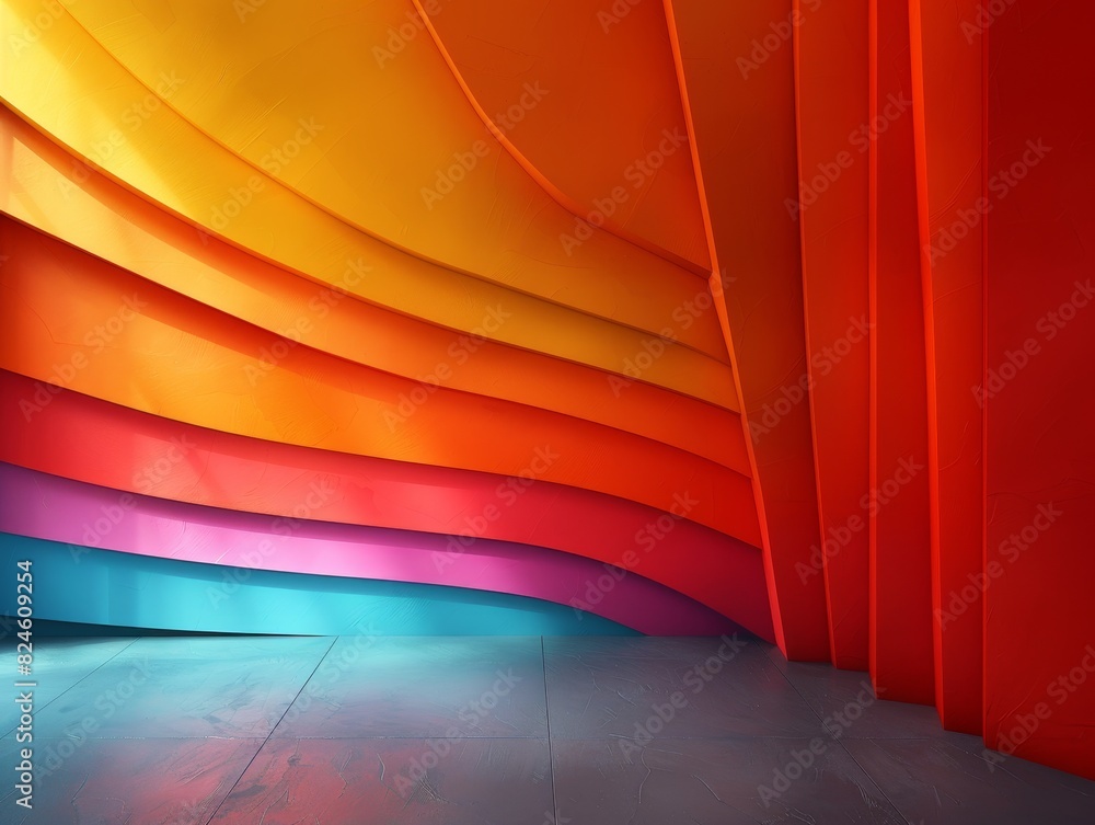 Poster an abstract background with sharp angles embodies dynamic motion in its essence