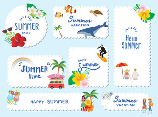 南国風フレーム枠セット