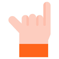 Vector Icon rock, hand, hands and gestures, gestures, sign
