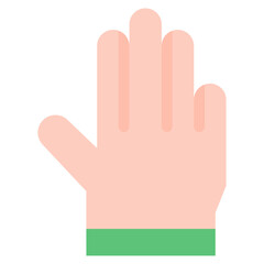 Vector Icon on hold, hand, hands and gestures, gestures, sign
