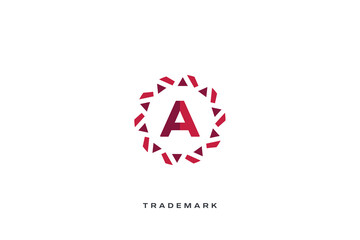 A Letter vector trademark brand logo