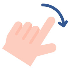 Vector Icon rotate, hand, hands and gestures, gestures, sign