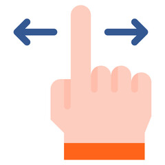 Vector Icon swipe, hand, hands and gestures, gestures, sign