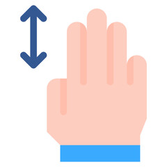 Vector Icon zoom, hand, hands and gestures, gestures, sign