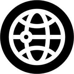 Obraz premium Vector Icon globe, travel, world map, location, worldwide