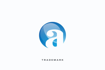 A Letter vector trademark brand logo